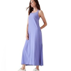 Athleta Arrival Maxi Dress with two Pockets lavender size M
